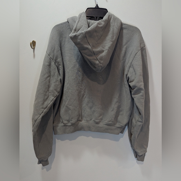 Skims Boyfriend Fleece Zip Up Hoodie Shadow Size S - Picture 5 of 7